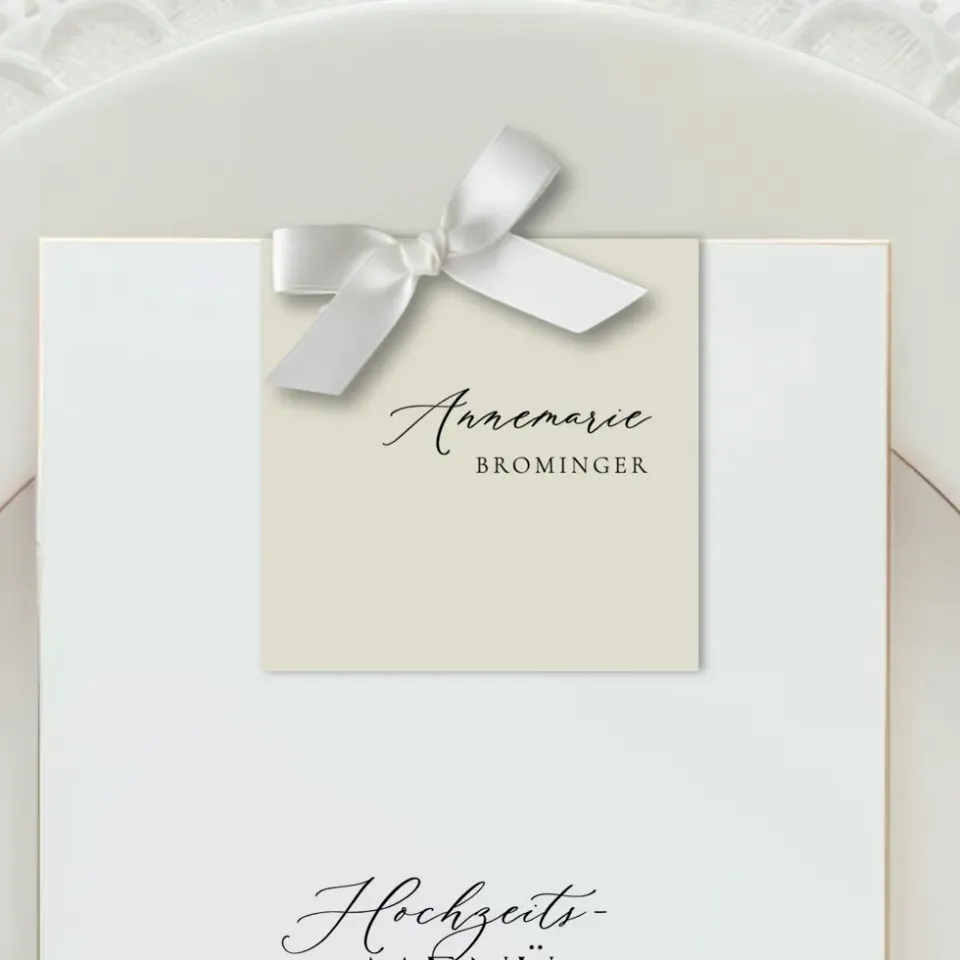 weddingstyle-feier-platzkarten-beige-quadratisch-namenskarten image 1
