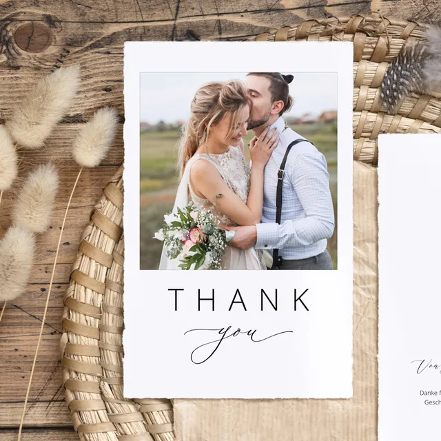weddingstyle-hochzeitskarten-dankeskarte-polaroid-fotokarte-edelmatt image 1