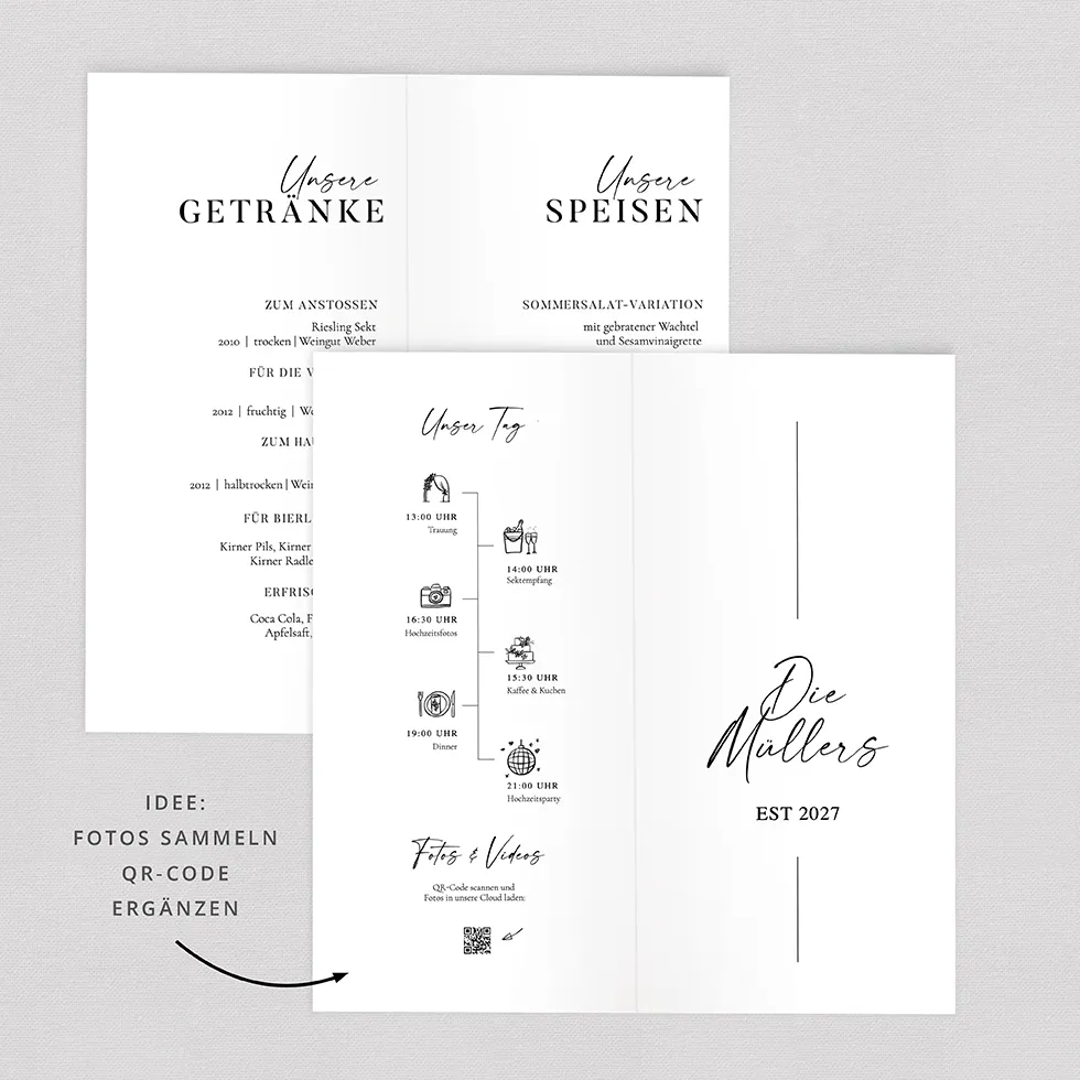 weddingstyle-feier-men-karte-variabel-klappkarte-personalisiert image 2