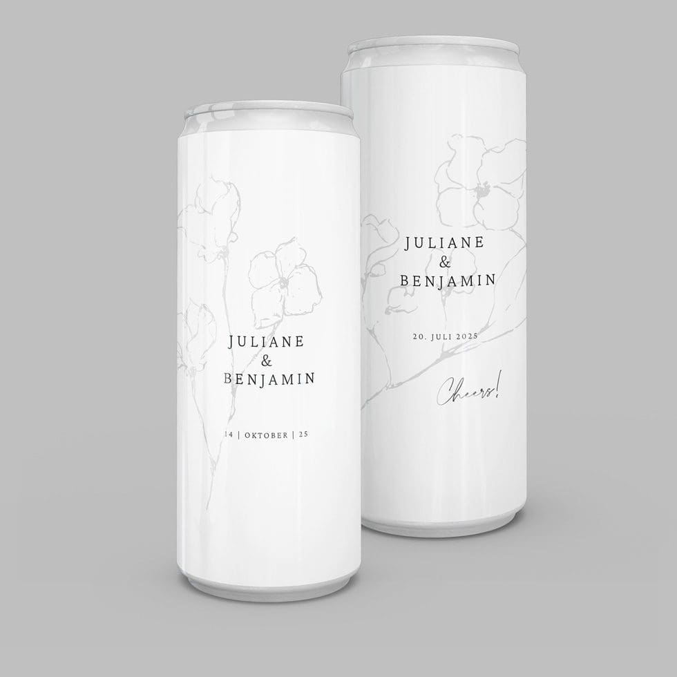 weddingstyle-sektempfang-getr-nkedosen-flower-drawing-personalisiert image 1