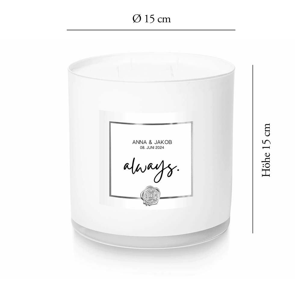 weddingstyle-trauung-ewige-kerze-always-silber-personalisiert-15cm image 5