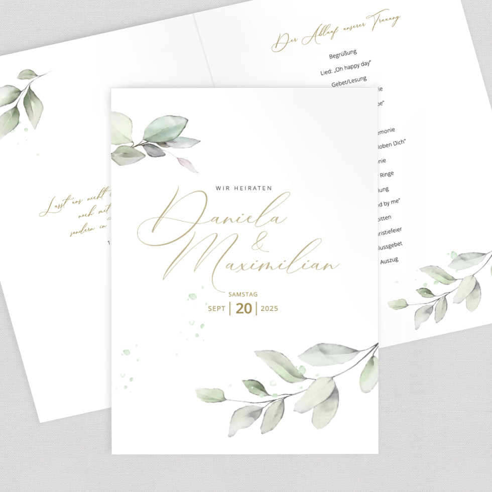 weddingstyle-trauung-eukalyptus-kirchenheft-umschlag-vorlage image 1