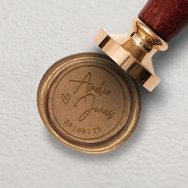weddingstyle-hochzeitskarten-siegelstempel-amelie-jonas-40mm image 1
