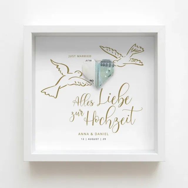 weddingstyle-geschenke-tauben-geldgeschenk-bilderrahmen-25x25 image 1