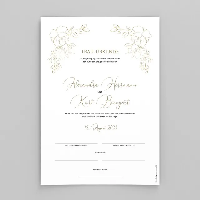 weddingstyle-trauung-hochzeitsurkunde-goldleaves-zum-ausdrucken image 1