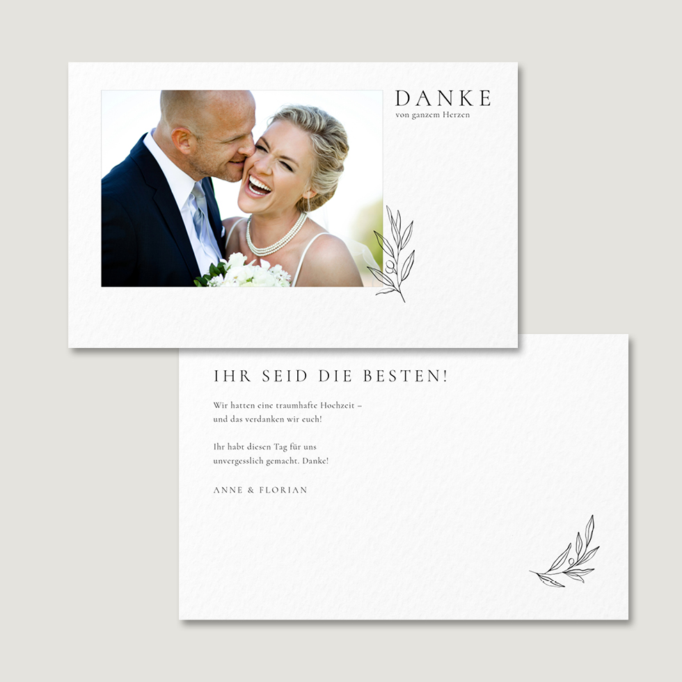 weddingstyle-hochzeitskarten-dankeskarte-elegance-mit-foto image 2