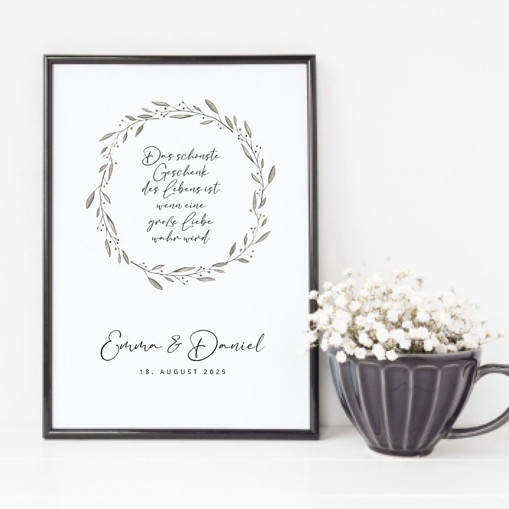 weddingstyle-elegant-branch-hochzeitsposter-geldgeschenk-personalisiert image 1