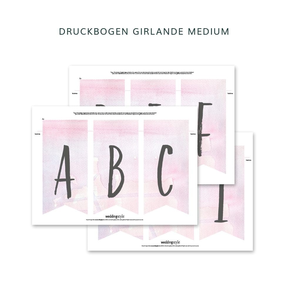weddingstyle-feier-diy-girlande-buchstaben-wasserfarbe-vorlage image 4