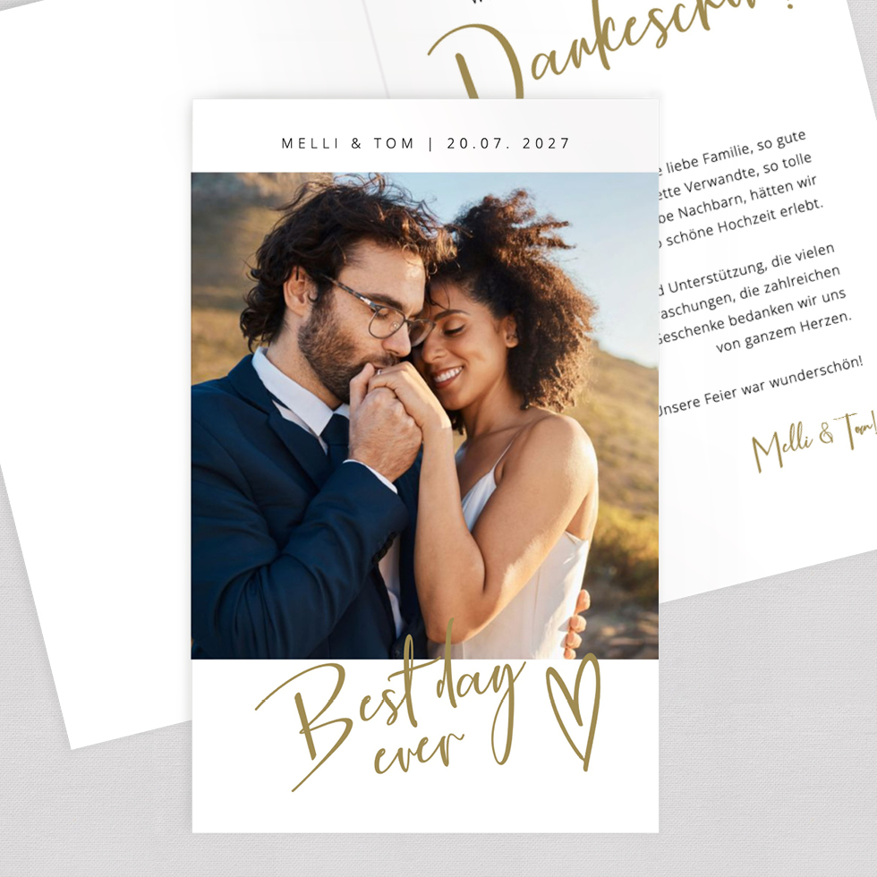 weddingstyle-hochzeitskarten-dankeskarte-boho-lettering-klappkarte image 1