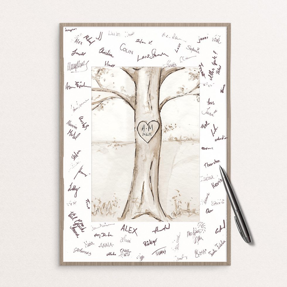 weddingstyle-feier-g-stebuch-bild-baum-personalisierbar-leinwand image 2