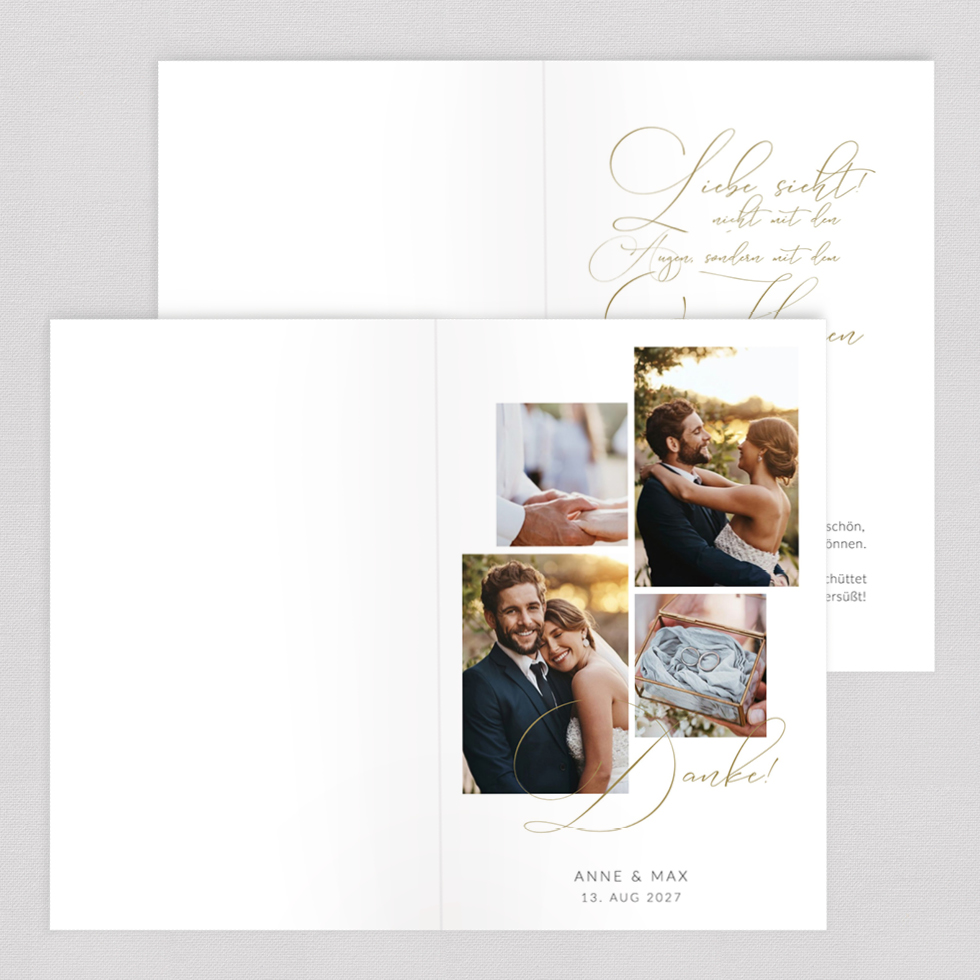 weddingstyle-kalligraphie-gold-dankeskarte-klappkarte-b6 image 2