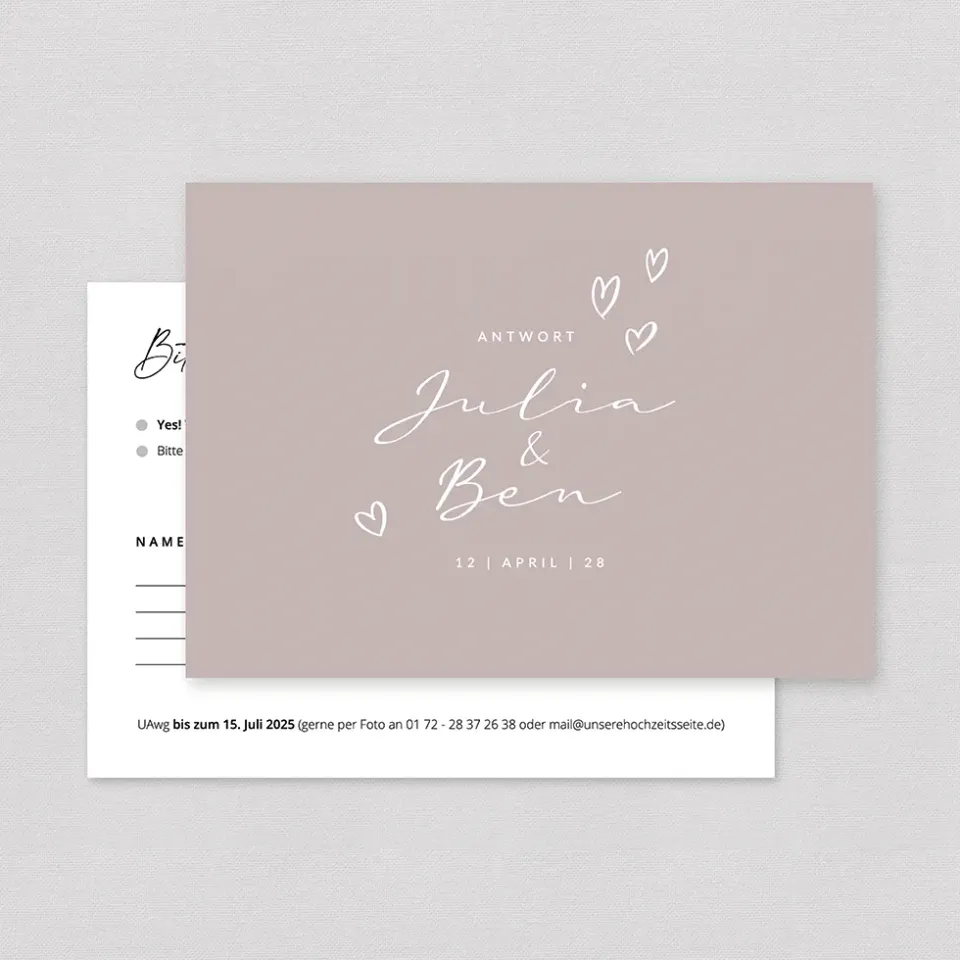 weddingstyle-hochzeitskarten-scriptlove-antwortkarte image 1