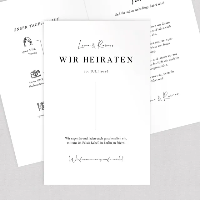 weddingstyle-pure-hochzeitseinladung-klappkarte-b6 image 1