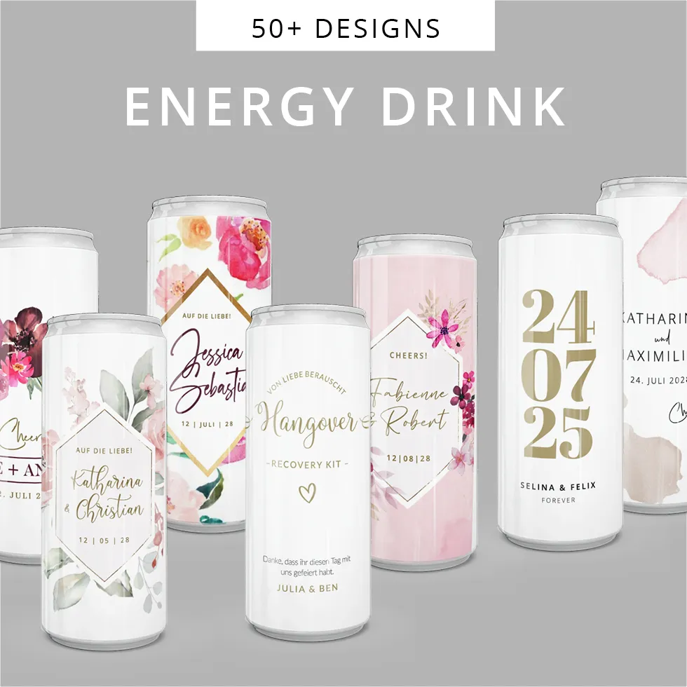 weddingstyle-sektempfang-energy-drink-dosen-individuell-mit-foto image 1