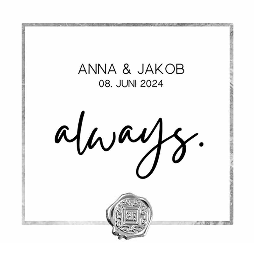 weddingstyle-trauung-ewige-kerze-always-silber-personalisiert-15cm image 2