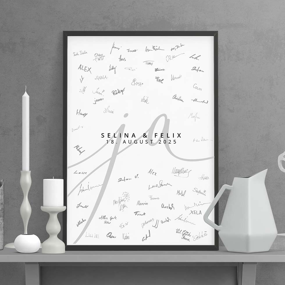 weddingstyle-ja-modern-g-stebuch-bild-personalisiert-poster image 1