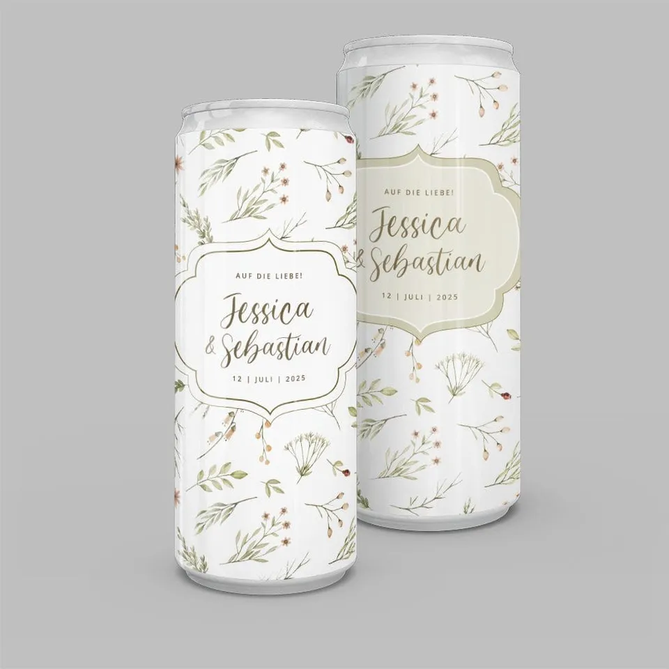 weddingstyle-sektempfang-landhaus-getr-nkedosen-slim-line-personalisiert image 1