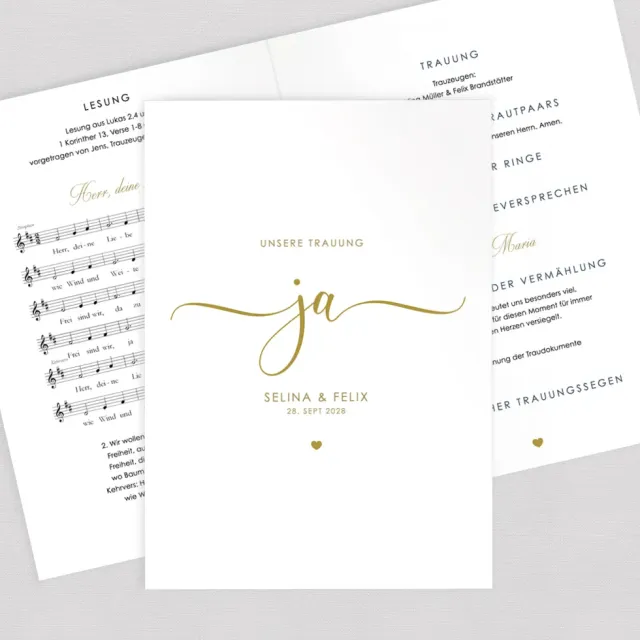 weddingstyle-ja-kirchenheft-trauung-din-a5-gedruckt-oder-pdf image 1