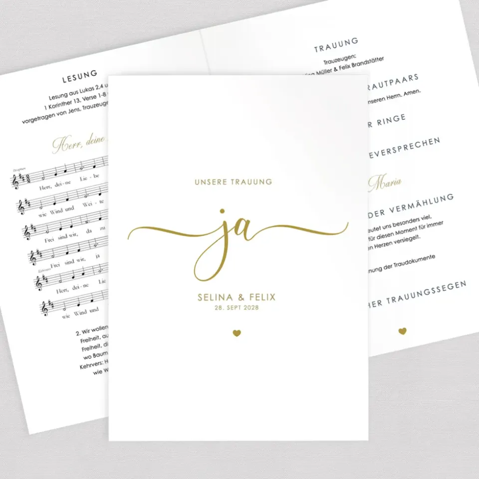 weddingstyle-ja-kirchenheft-trauung-din-a5-gedruckt-oder-pdf image 1