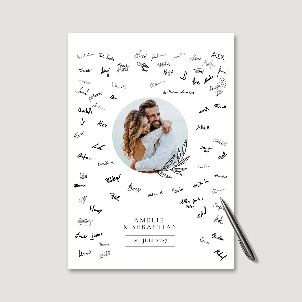weddingstyle-feier-foto-romantisch-g-stebuch-bild-personalisiert-poster image 2