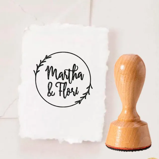 weddingstyle-hochzeitskarten-lettering-hochzeitslogo-stempel-rund image 1