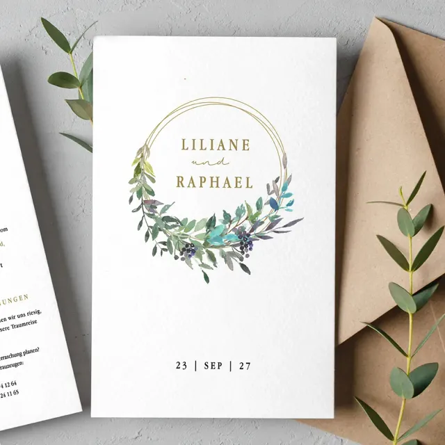 weddingstyle-hochzeitskarten-einladung-bohemian-b6-personalisiert image 1