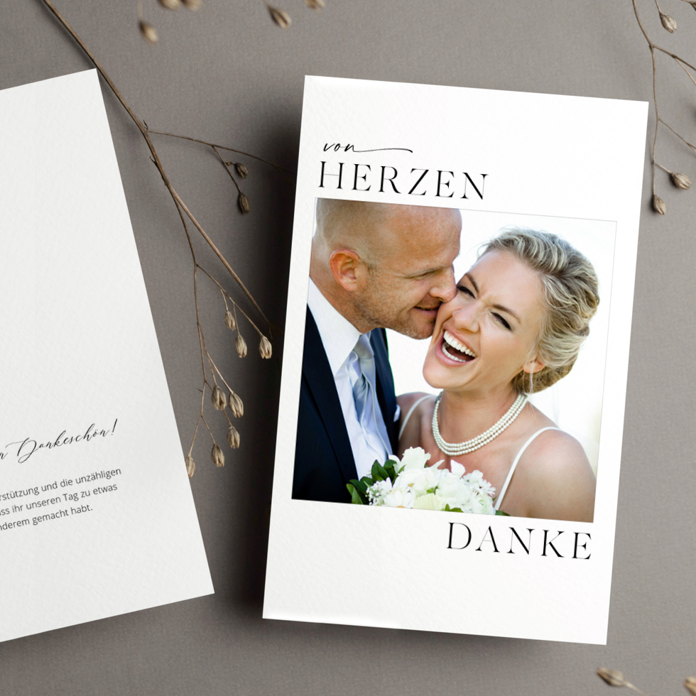weddingstyle-von-herzen-dankeskarte-hochzeit-elegant-foto image 1