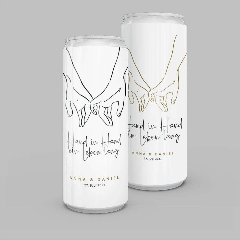 weddingstyle-sektempfang-getr-nkedosen-hand-in-hand-slim-dose image 1