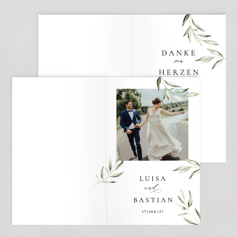 weddingstyle-olivenzweig-dankeskarte-klappkarte-b6 image 2