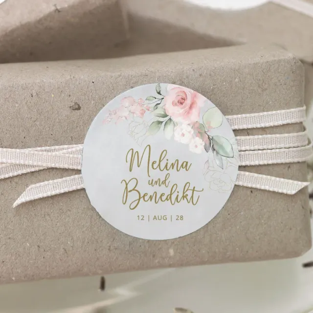 weddingstyle-hochzeitskarten-modern-rose-aufkleber-vorlage-2-in-1 image 1