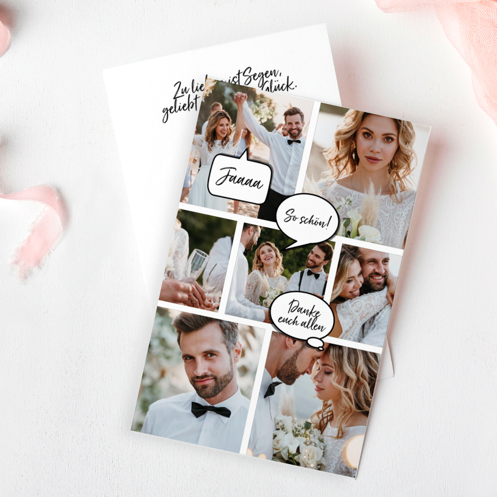 weddingstyle-hochzeitskarten-fotostory-dankeskarte-gedruckt image 1