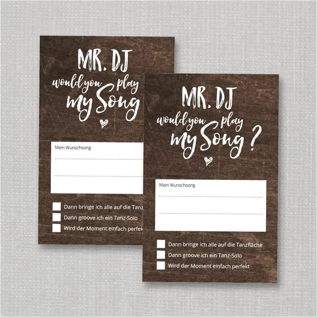 weddingstyle-feier-musikwunschkarten-boho-dj-karten-55x85-mm image 1