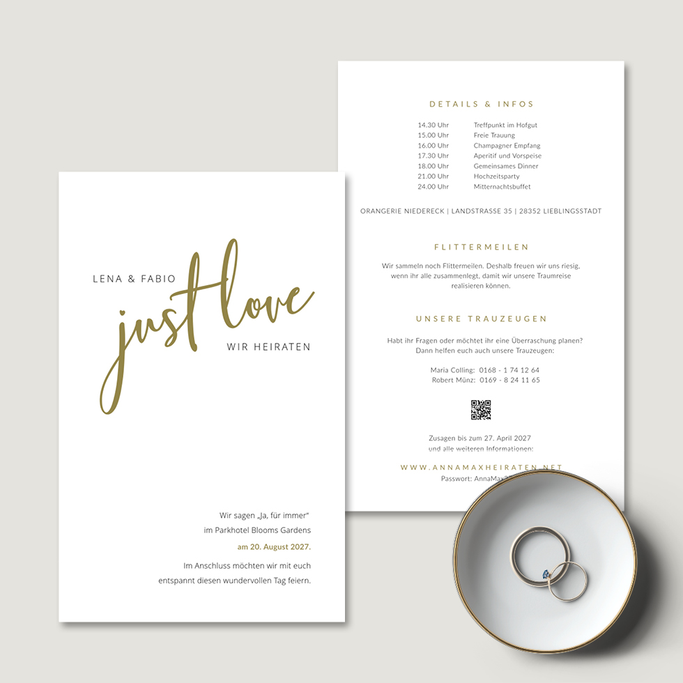 weddingstyle-boho-lettering-hochzeitseinladung-b6-personalisierbar image 2