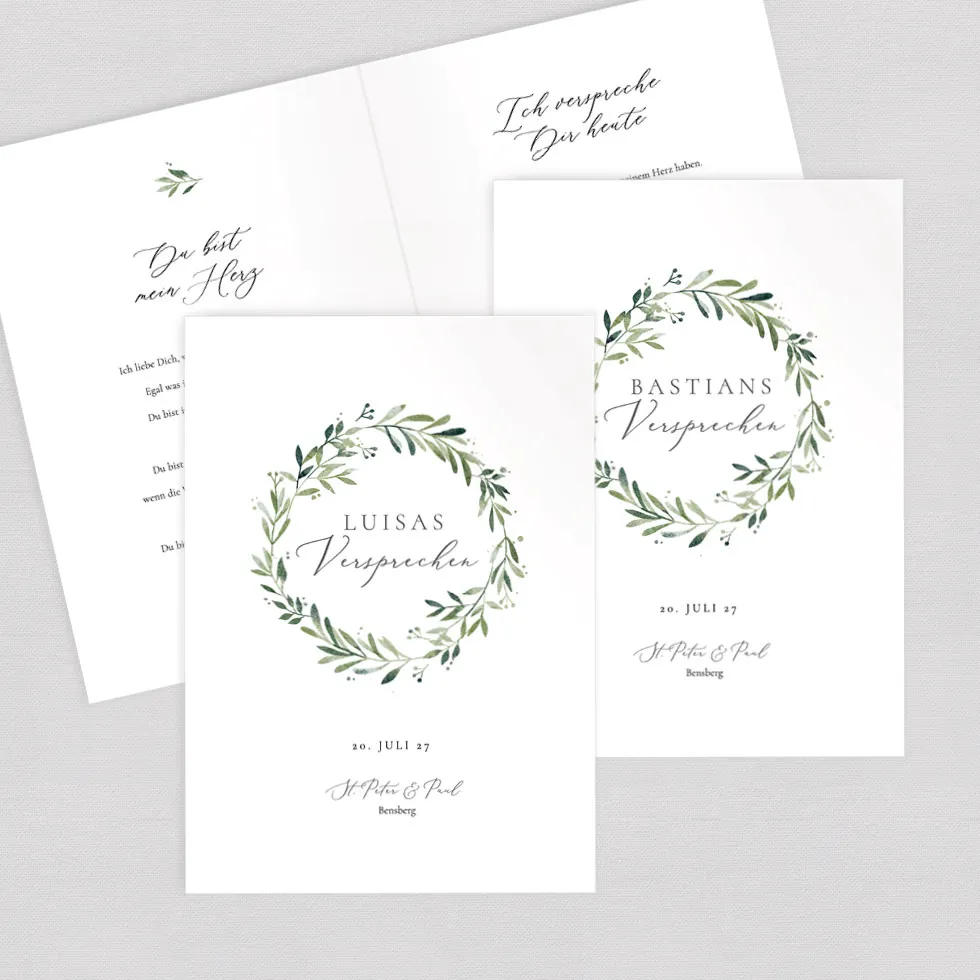 weddingstyle-greenery-kranz-ehegel-bde-hefte-2er-set-trauung image 1