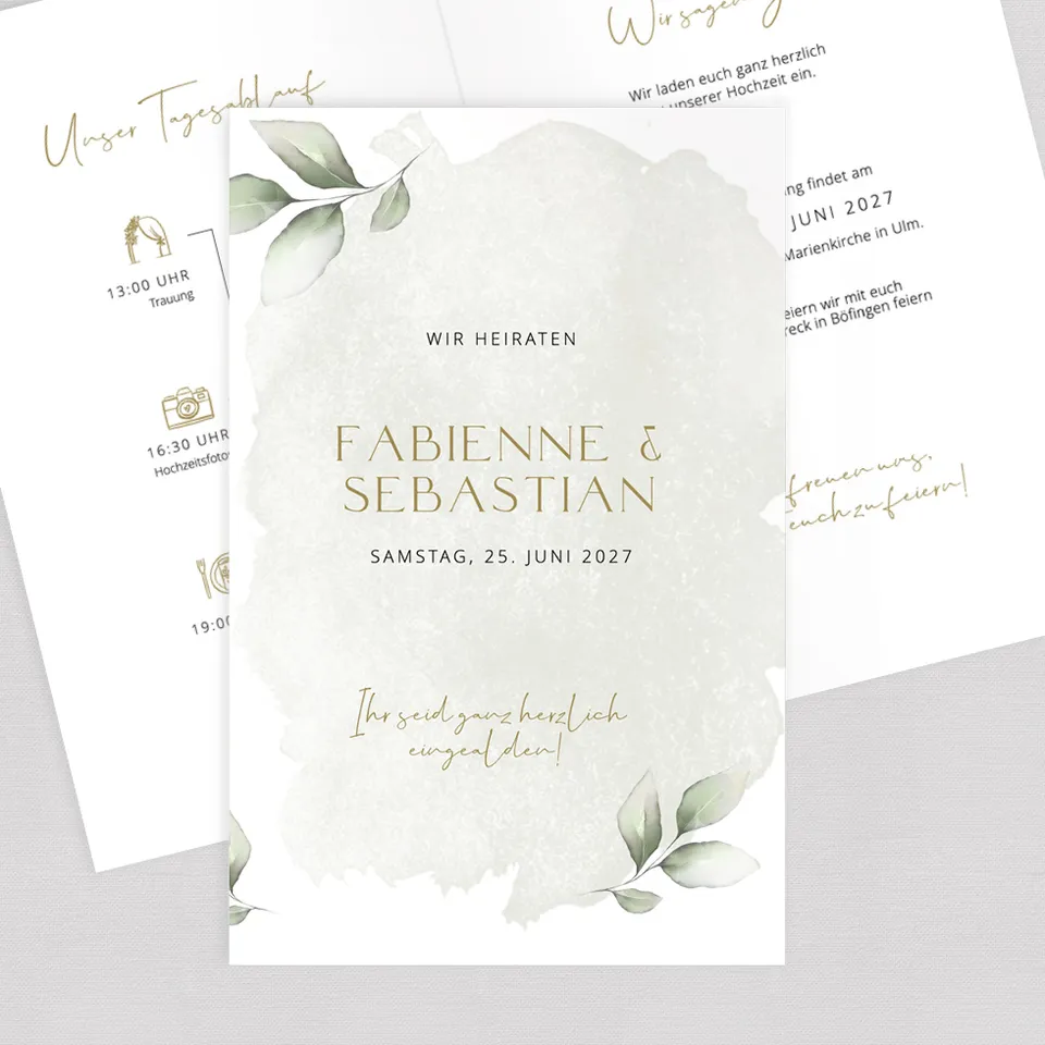 weddingstyle-sage-leaves-hochzeitseinladung-klappkarte-salbei image 1