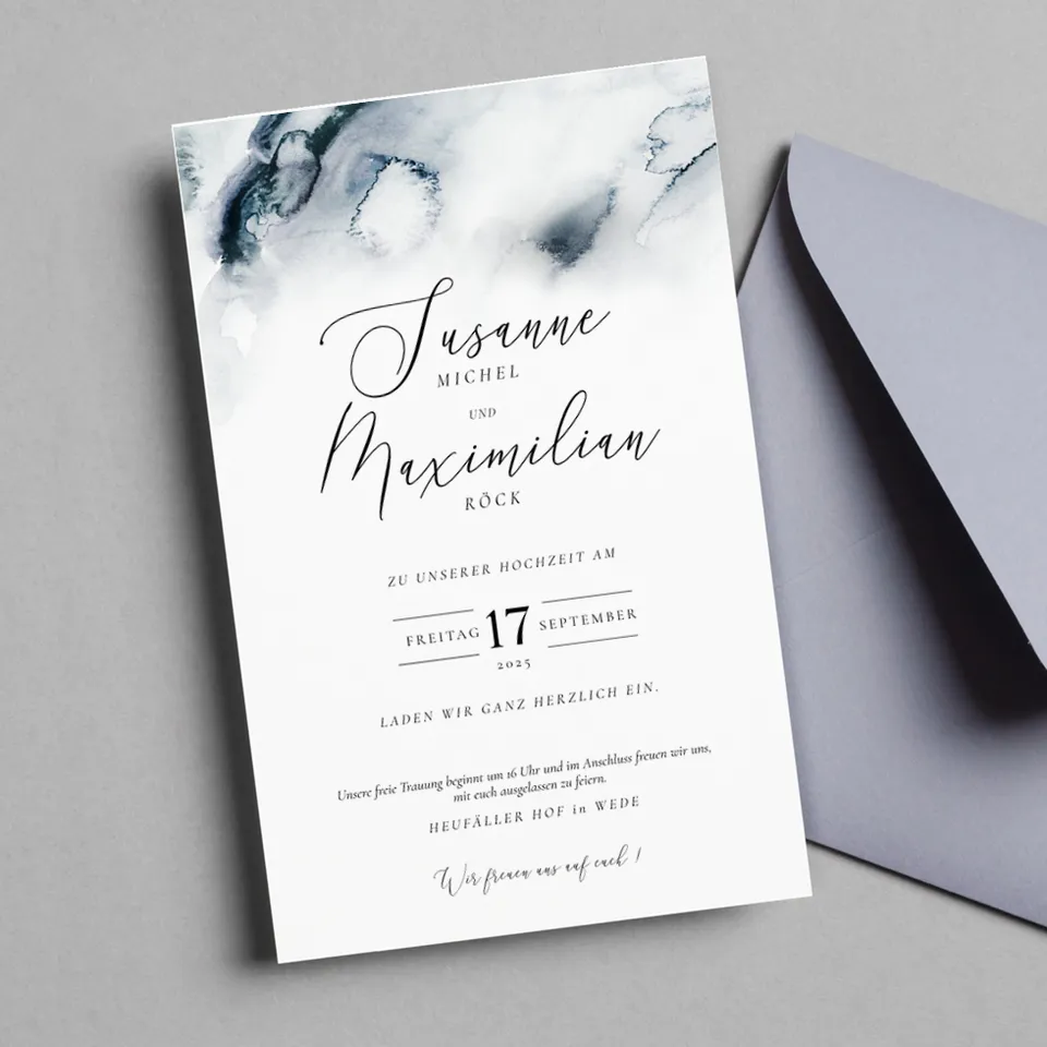 weddingstyle-navy-blue-hochzeitseinladung-vorlage-b6-digital image 1