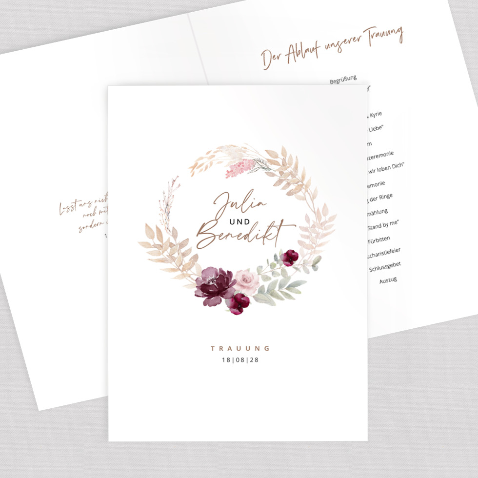 weddingstyle-trauung-kirchenheft-umschlag-trockenblumen-pdf-vorlage image 1