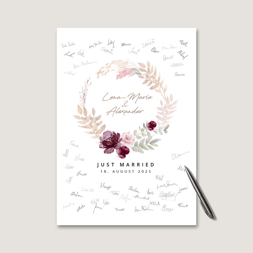 weddingstyle-feier-boho-g-stebuch-bild-personalisiert-poster image 2