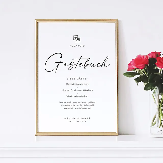 weddingstyle-feier-polaroid-g-stebuch-schild-vorlage-modern image 1