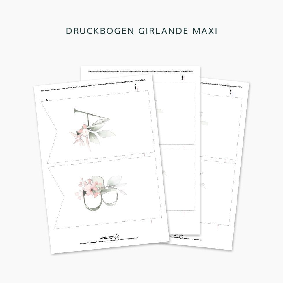 weddingstyle-feier-diy-girlande-eukalyptus-blumen-buchstaben image 3