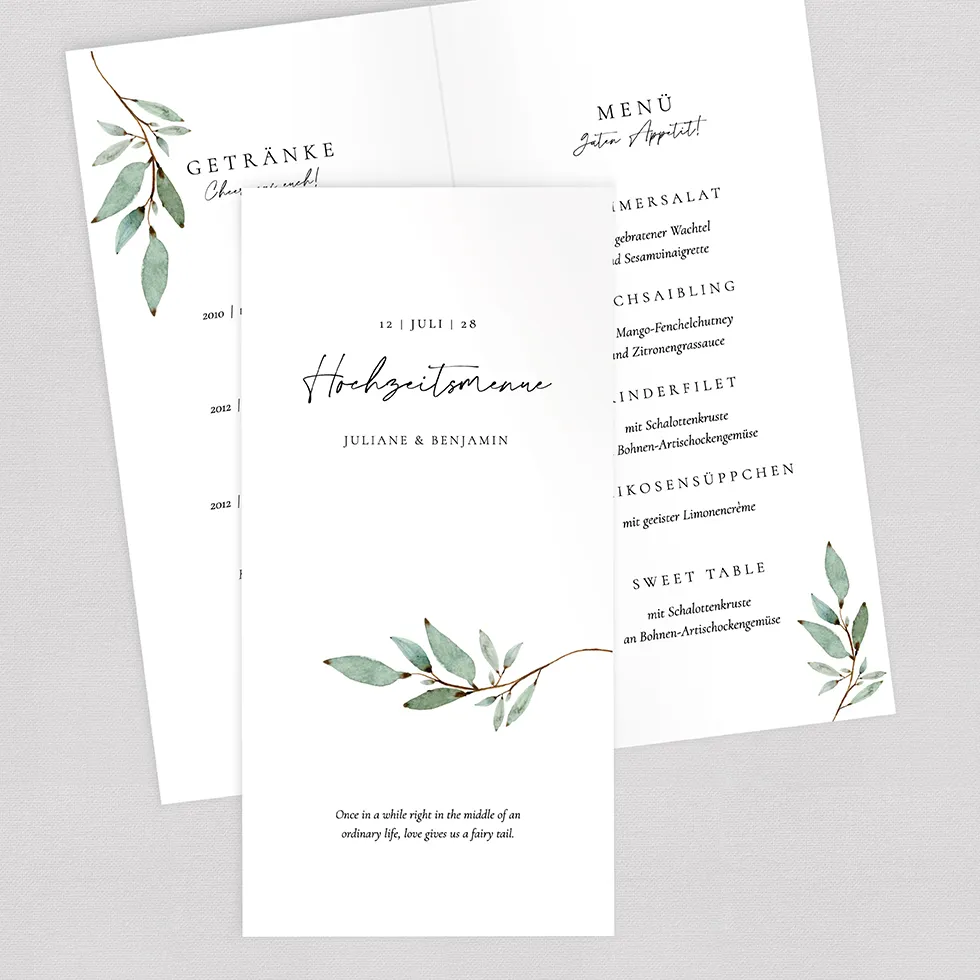 weddingstyle-feier-men-karte-branch-klappkarte-102x200-mm image 1