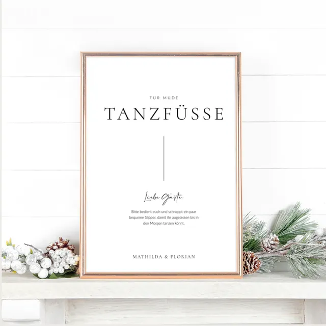 weddingstyle-feier-high-heels-garage-schild-m-de-tanzf-e-a4 image 1