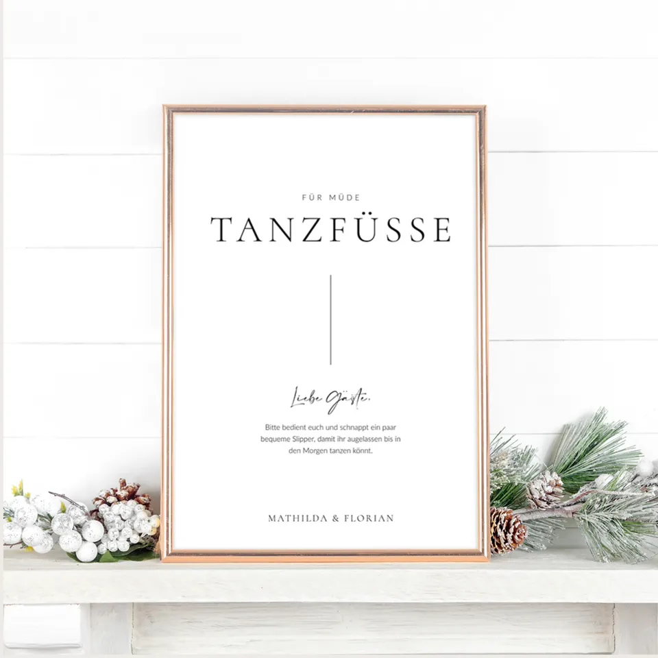 weddingstyle-feier-high-heels-garage-schild-m-de-tanzf-e-a4 image 1