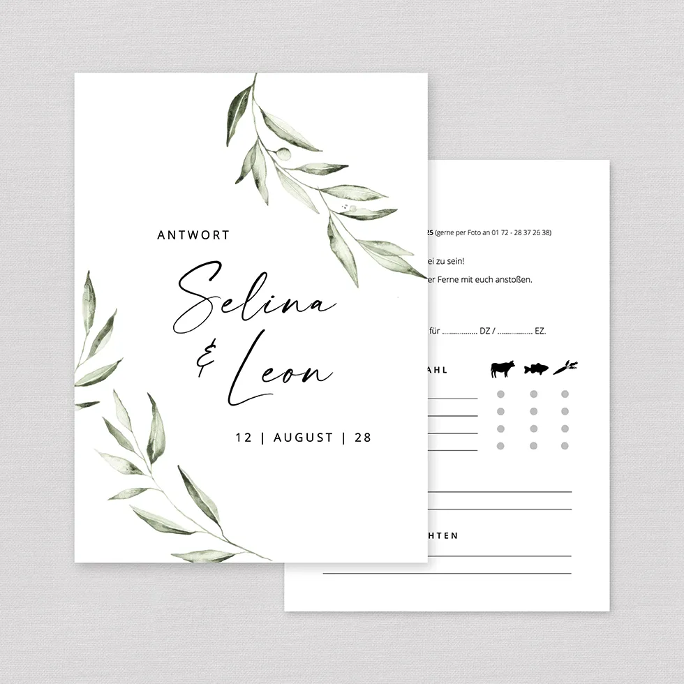 weddingstyle-hochzeitskarten-antwortkarte-olivenzweig-naturkarton image 1