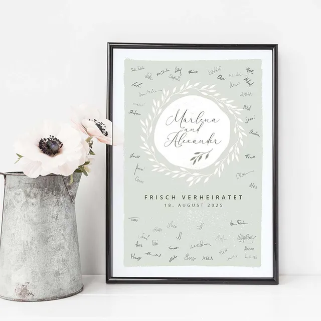 weddingstyle-salbeikranz-g-stebuch-bild-personalisiert image 1