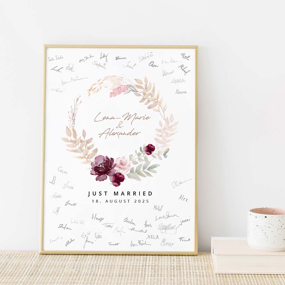weddingstyle-feier-boho-g-stebuch-bild-personalisiert-poster image 1