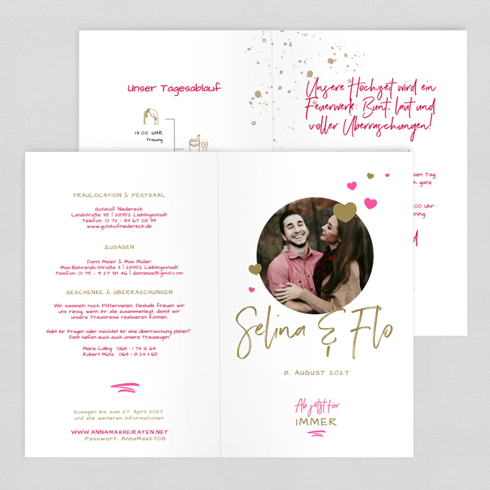 weddingstyle-festival-hochzeit-klappkarte-hochzeitseinladung-b6-individuell image 2