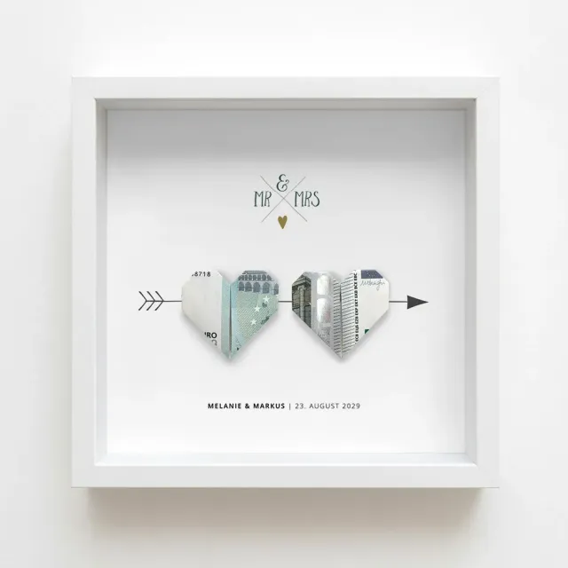 weddingstyle-geschenke-geldgeschenk-bilderrahmen-mit-herzen-25x25 image 1