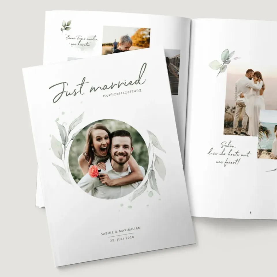 weddingstyle-spiele-hochzeitszeitung-eukalyptus-din-a4-gestalten image 1