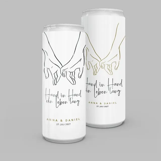 weddingstyle-sektempfang-hand-in-hand-dosen-aufkleber-10er-set image 1